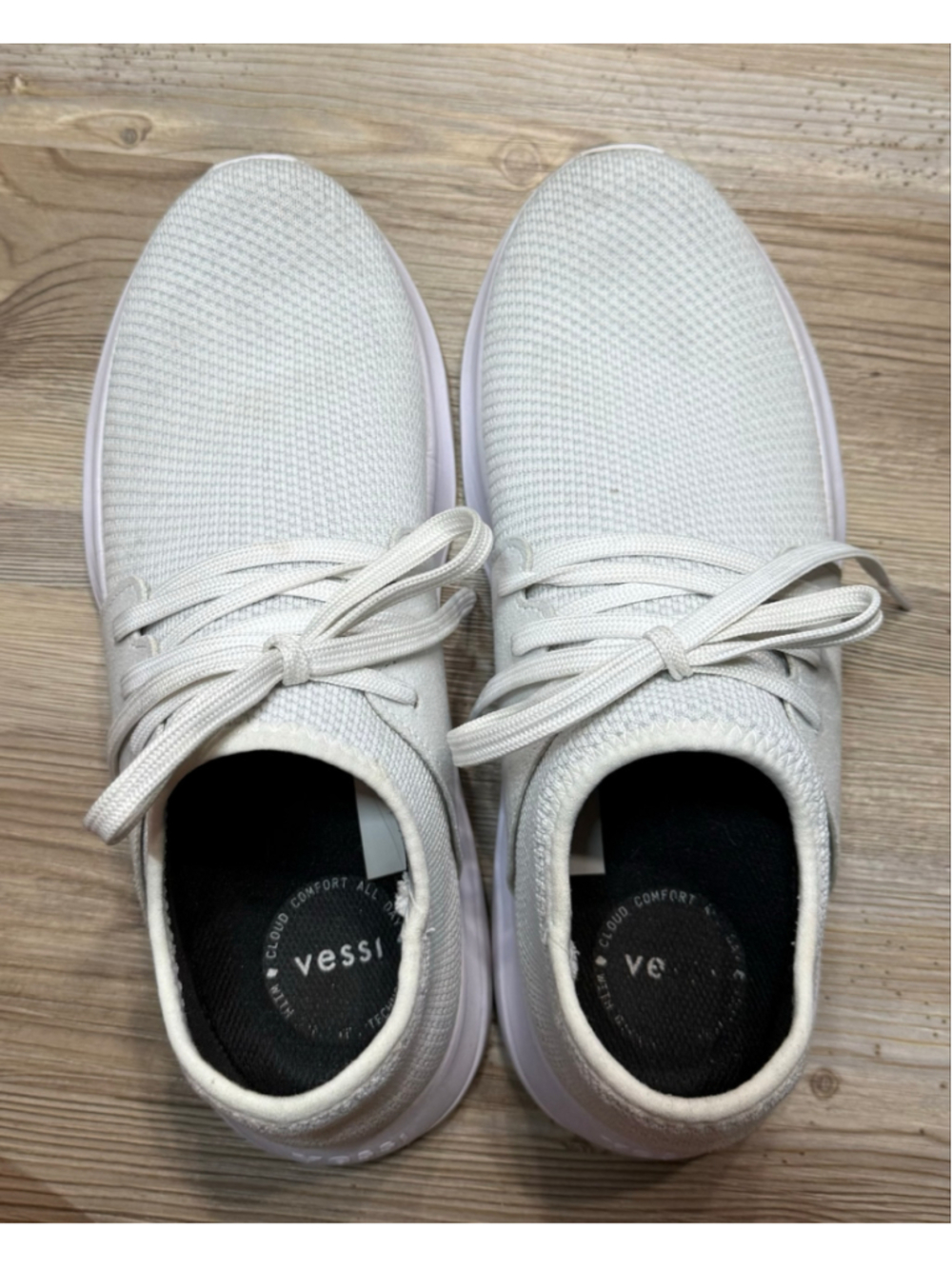 Men's Vessi everyday pearl white size 10 waterproof sneakers - Picture 3 of 16